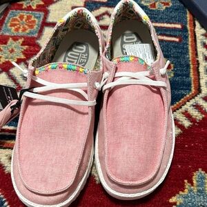 Hey Dude Light Pink Slip-On Shoes